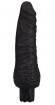 Чёрный вибратор-реалистик Realistic Skin Vibrator Small - 16,3 см.