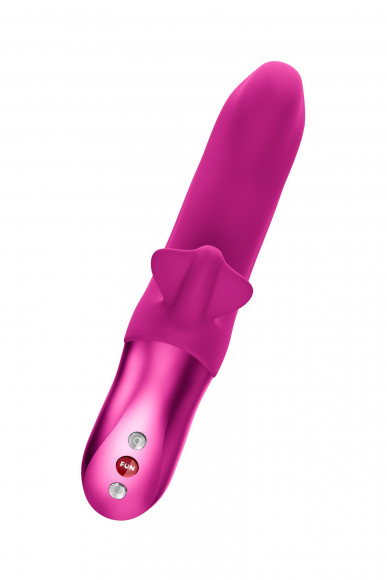 Лиловый вибратор-пульсатор Bi Stronic Fusion - 21,9 см.