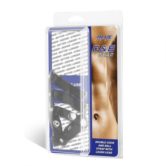 Комбинированное двойное кольцо с разделителем для мошонки и поводком Комбинированное двойное кольцо с разделителем для мошонки и поводком