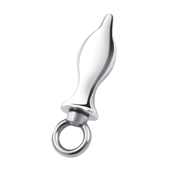 Металлический плаг с кольцом Stainless Steel Metal Tapered Butt Plug With Loop Hardware - 10 см. Металлический плаг с кольцом Stainless Steel Metal Tapered Butt Plug With Loop Hardware - 10 см.