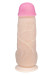 Телесный фаллоимитатор на присоске большого диаметра - 19,5 см. Телесный фаллоимитатор на присоске большого диаметра - 19,5 см.
