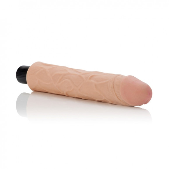 Реалистичный телесный вибратор Ez Bend Stud - 20 см.