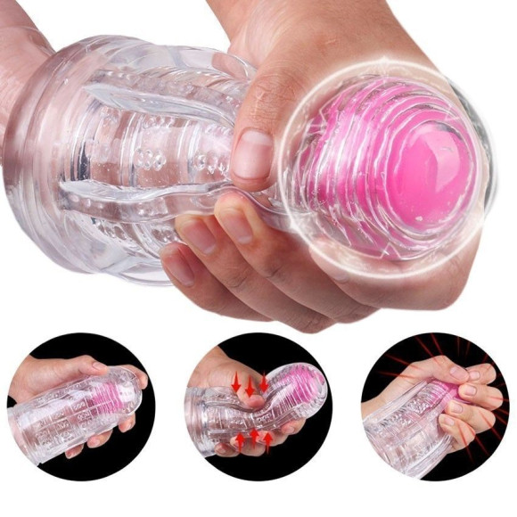 Прозрачный вибромастурбатор Space Capsule-RСT Прозрачный вибромастурбатор Space Capsule-RСT