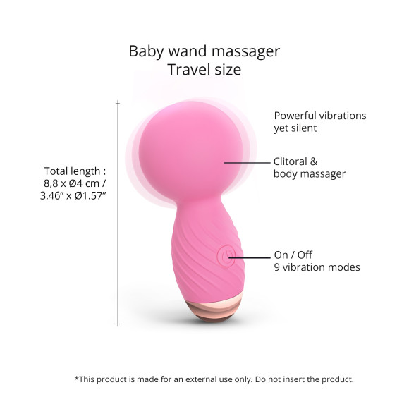 Розовый мини-wand вибратор Itsy Bitsy Mini Wand Vibrator Розовый мини-wand вибратор Itsy Bitsy Mini Wand Vibrator
