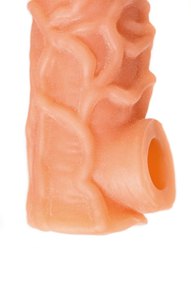 Телесная закрытая насадка с венками Cock Sleeve 006 Size M - 15,6 см. Телесная закрытая насадка с венками Cock Sleeve 006 Size M - 15,6 см.