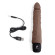 Коричневый вибромассажер 7 Realistic Vibrator - 20 см. Коричневый вибромассажер 7 Realistic Vibrator - 20 см.