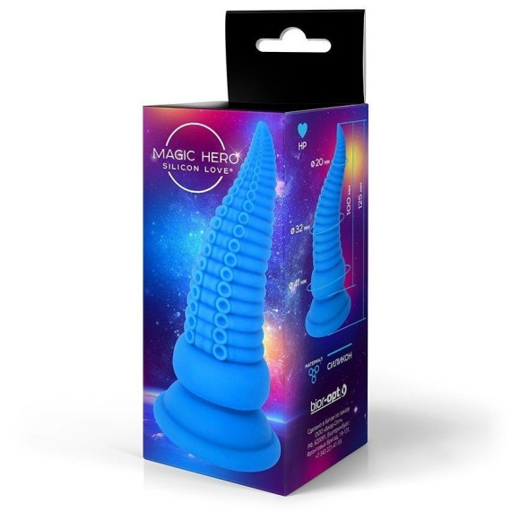 Синий фантазийный анальный стимулятор-щупальце - 12,5 см. Синий фантазийный анальный стимулятор-щупальце - 12,5 см.