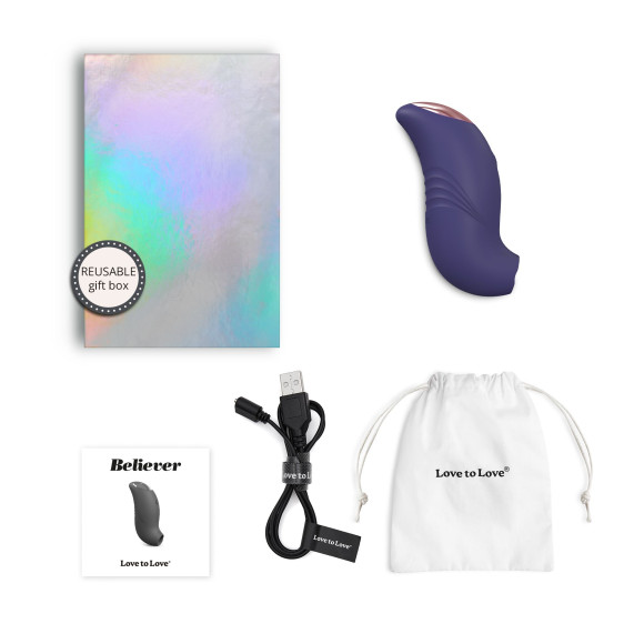 Темно-синий вакуум-волновой стимулятор Believer Темно-синий вакуум-волновой стимулятор Believer