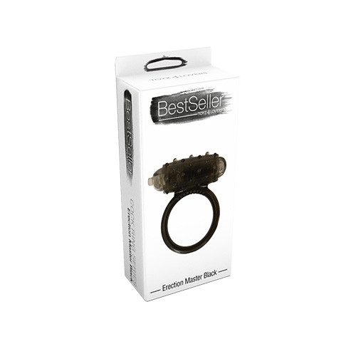 Дымчатое вибрирующее кольцо VIBRATING COCK RING ERECTION MASTER