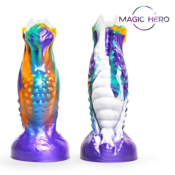 Яркий фантазийный фигурный фаллоимитатор - 22 см. Яркий фантазийный фигурный фаллоимитатор - 22 см.