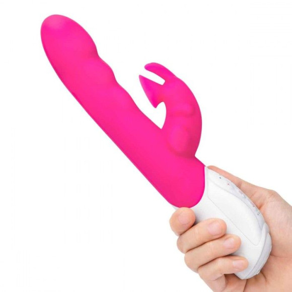 Розовый вибромассажер с клиторальной стимуляцией Clitoral Suction Rabbit - 24,5 см. Розовый вибромассажер с клиторальной стимуляцией Clitoral Suction Rabbit - 24,5 см.