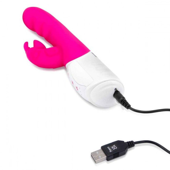 Розовый вибромассажер с клиторальной стимуляцией Clitoral Suction Rabbit - 24,5 см. Розовый вибромассажер с клиторальной стимуляцией Clitoral Suction Rabbit - 24,5 см.