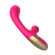 Розовый изогнутый вибратор-кролик - 21,2 см. Розовый изогнутый вибратор-кролик - 21,2 см.