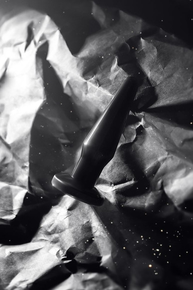 Черная анальная втулка Gemini α - 12 см. Черная анальная втулка Gemini α - 12 см.