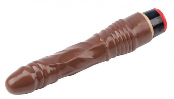 Коричневый вибратор-реалистик 8.8” Vibe Cock - 21,5 см. Коричневый вибратор-реалистик 8.8” Vibe Cock - 21,5 см.