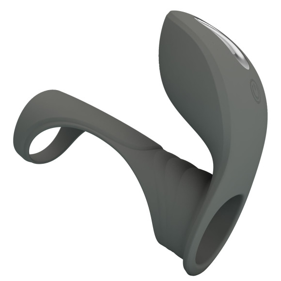 Серая насадка для пениса с вибростимуляцией Серая насадка для пениса с вибростимуляцией