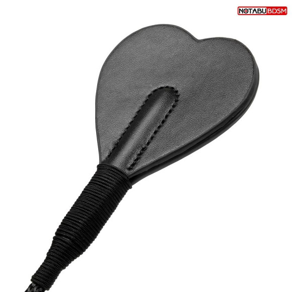 Черный стек с наконечником-сердечком - 54 см. Черный стек с наконечником-сердечком - 54 см.