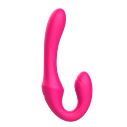 Розовый вибратор с клиторальным отростком и пультом ДУ- 19,6 см. Розовый вибратор с клиторальным отростком и пультом ДУ- 19,6 см.