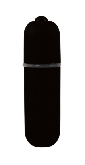 Черная вибропуля Power Bullet - 6,2 см.