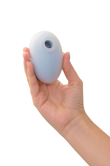 Голубой вакуум-волновой стимулятор клитора с вибрацией Cutie Ghost Голубой вакуум-волновой стимулятор клитора с вибрацией Cutie Ghost