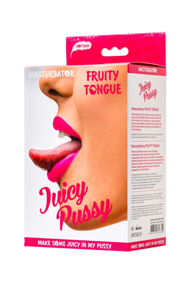 Телесный двусторонний мастурбатор Fruity Tongue - ротик и вагина Телесный двусторонний мастурбатор Fruity Tongue - ротик и вагина