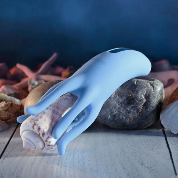 Голубой вибромассажёр Tentacle Tickler Голубой вибромассажёр Tentacle Tickler