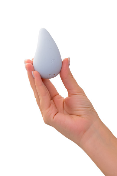 Голубой вибромассажер в форме капли Dew Drop Голубой вибромассажер в форме капли Dew Drop