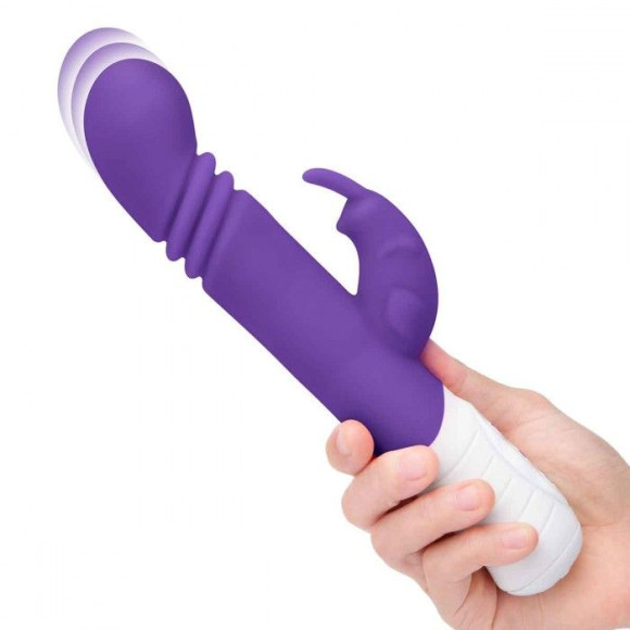 Фиолетовый массажер для G-точки Slim Shaft thrusting G-spot Rabbit - 23 см. Фиолетовый массажер для G-точки Slim Shaft thrusting G-spot Rabbit - 23 см.
