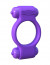 Фиолетовое эрекционное кольцо с 2 виброэлементами Magic Touch Couples Ring