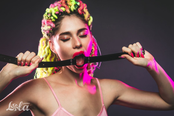 Черный кляп-кольцо Modesty Черный кляп-кольцо Modesty